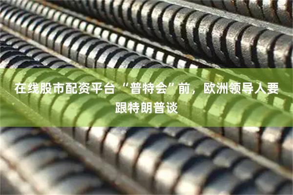 在线股市配资平台 “普特会”前，欧洲领导人要跟特朗普谈